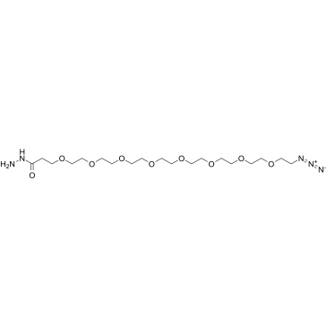 Azido-PEG8-hydrazide structure