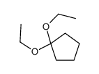 1,1-diethoxycyclopentane结构式