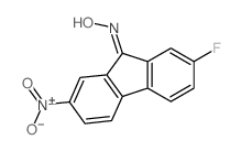 (NE)-N-(7-fluoro-2-nitro-fluoren-9-ylidene)hydroxylamine结构式