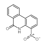 6(5H)-Phenanthridinone,4-nitro- Structure