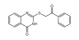 ω-(4-oxo-2-quinazolinylthio)acetophenone Structure