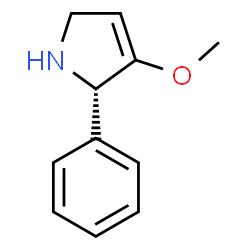 1H-Pyrrole,2,5-dihydro-3-methoxy-2-phenyl-,(2S)-(9CI)结构式