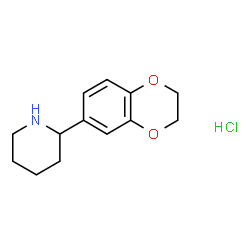 2-(2,3-dihydrobenzo[b][1,4]dioxin-6-yl)piperidine hydrochloride Structure