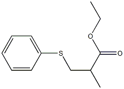 Propanoic acid, 2-Methyl-3-(phenylthio)-, ethyl ester Structure