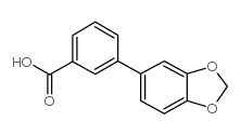 3-联苯-[1,3]二氧戊环-5-甲酸结构式