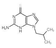 6H-Purine-6-thione,2-amino-1,9-dihydro-9-(2-methylpropyl)-结构式