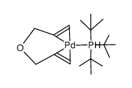 ((CH3)3C)3PPd(η(2),η(2)-C6H10O) Structure