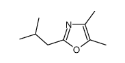 2-isobutyl-4,5-dimethyl oxazole结构式