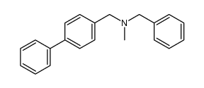 N-benzyl-1-(biphenyl-4-yl)-N-methylmethanamine结构式