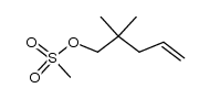 2,2-dimethylpent-4-en-1-yl methanesulfonate Structure