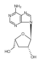 9-(3-deoxy-α-L-threo-pentofuranosyl)adenine结构式