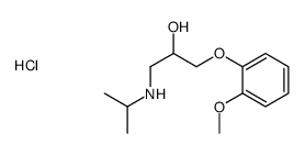 [2-hydroxy-3-(2-methoxyphenoxy)propyl]isopropylammonium chloride结构式