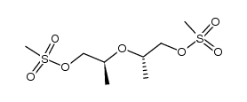 (2S,2'S)-oxybis(propane-2,1-diyl) dimethanesulfonate结构式