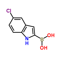 (5-Chloro-1H-indol-2-yl)boronic acid structure