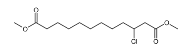 3-Chlor-1,12-dodecandisaeure-dimethylester结构式