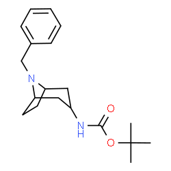 tert-Butyl8-benzyl-8-aza-bicyclo[3.2.1]octan-3-ylcarbamate结构式