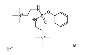 trimethyl-[2-[[phenoxy-[2-(trimethylazaniumyl)ethylamino]phosphoryl]amino]ethyl]azanium,dibromide结构式