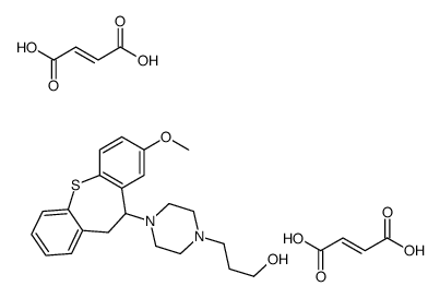 (E)-but-2-enedioic acid,3-[4-(3-methoxy-5,6-dihydrobenzo[b][1]benzothiepin-5-yl)piperazin-1-yl]propan-1-ol Structure