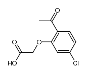 2-(2-acetyl-5-chlorophenoxy)acetic acid Structure