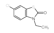2(3H)-Benzothiazolone, 6-chloro-3-ethyl- Structure