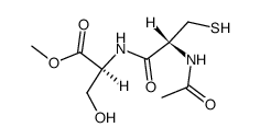N-acetyl-L-cysteinyl-L-serine methyl ester结构式
