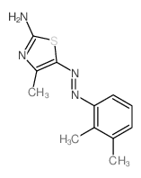 N-[(2-imino-4-methyl-1,3-thiazol-5-ylidene)amino]-2,3-dimethyl-aniline结构式