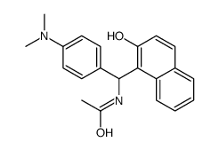 N-[[4-(dimethylamino)phenyl]-(2-hydroxynaphthalen-1-yl)methyl]acetamide Structure