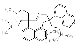 1,5-Pentanediamine, 3-(N-(4-(dimethylamino)-2-(2-(dimethylamino)ethyl)-2-(1-naphthyl)butyl)formimidoyl)-N,N,N,N-tetramethyl-3-(1-naphthyl)- (8CI) picture