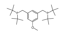 1,3-bis[di(t-butyl)phosphinomethyl]-5-methoxybenzene Structure