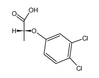 (R)-2-methyl-2-(3,4-dichlorophenoxy)acetic acid结构式