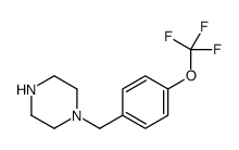 1-[4-(Trifluoromethoxy)benzyl]piperazine structure