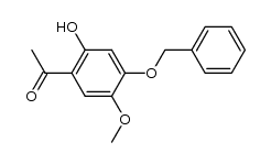 1-(4-benzyloxy-2-hydroxy-5-methoxy-phenyl)-ethanone结构式