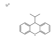 lithium,9-propan-2-yl-9,10-dihydroanthracen-10-ide结构式