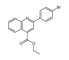 ethyl 2-(4'-bromophenyl)-quinoline-4-carboxylate结构式