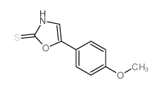 5-(4-methoxyphenyl)-3H-1,3-oxazole-2-thione结构式