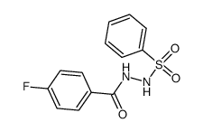 N-benzenesulfonyl-N'-(4-fluoro-benzoyl)-hydrazine Structure