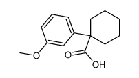 1-(3-METHOXYPHENYL)-CYCLOHEXANECARBOXYLIC ACID结构式