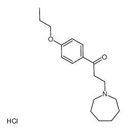 3-hexahydroazepin-1-yl-1-(4-propoxy-phenyl)-propan-1-one, hydrochloride结构式