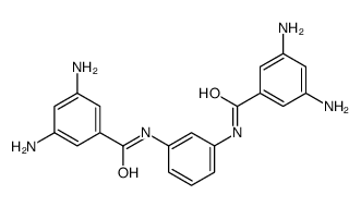 3,5-diamino-N-[3-[(3,5-diaminobenzoyl)amino]phenyl]benzamide结构式