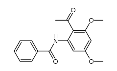 N-(2-acetyl-3,5-dimethoxy-phenyl)-benzamide Structure