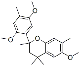 2-(2,5-Dimethoxy-4-methylphenyl)-3,4-dihydro-6-methoxy-2,4,4,7-tetramethyl-2H-1-benzopyran structure