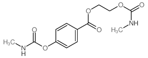 Benzoic acid,4-[[(methylamino)carbonyl]oxy]-, 2-[[(methylamino)carbonyl]oxy]ethyl ester结构式