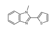 1-methyl-2-(thiophen-2-yl)-1H-benzo[d]imidazole结构式