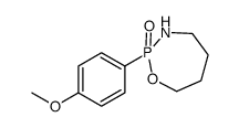 2-(4-methoxyphenyl)-1,3,2λ5-oxazaphosphepane 2-oxide结构式