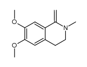 6,7-dimethoxy-2-methyl-1-methylene-1,2,3,4-tetrahydroisoquinoline Structure