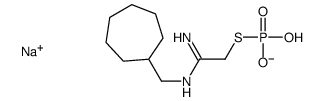 sodium,[2-amino-2-(cycloheptylmethylimino)ethyl]sulfanyl-hydroxyphosphinate Structure