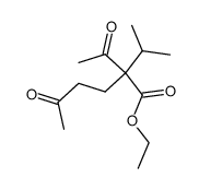 ethyl 2-acetyl-2-isopropyl-5-oxohexanoate结构式