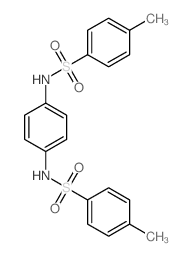 N,N′-1,4-PHENYLENEBIS(4-METHYLBENZENE-SULFONAMIDE)结构式