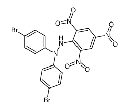 1,1-Bis-[4-brom-phenyl]-2-pikryl-hydrazin Structure
