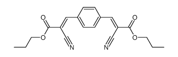 p-Phenylendi(α-cyanacrylsaeure)-di-n-propylester Structure